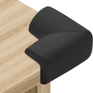 Skyla 12 Pack Soft Sponge Table Corners, Furniture Bumper - Black